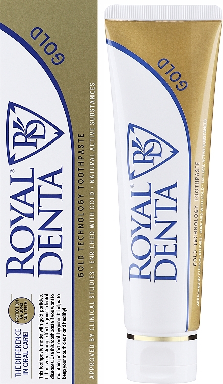 Зубна паста з золотом - Royal Denta Gold Technology Toothpaste — фото N2