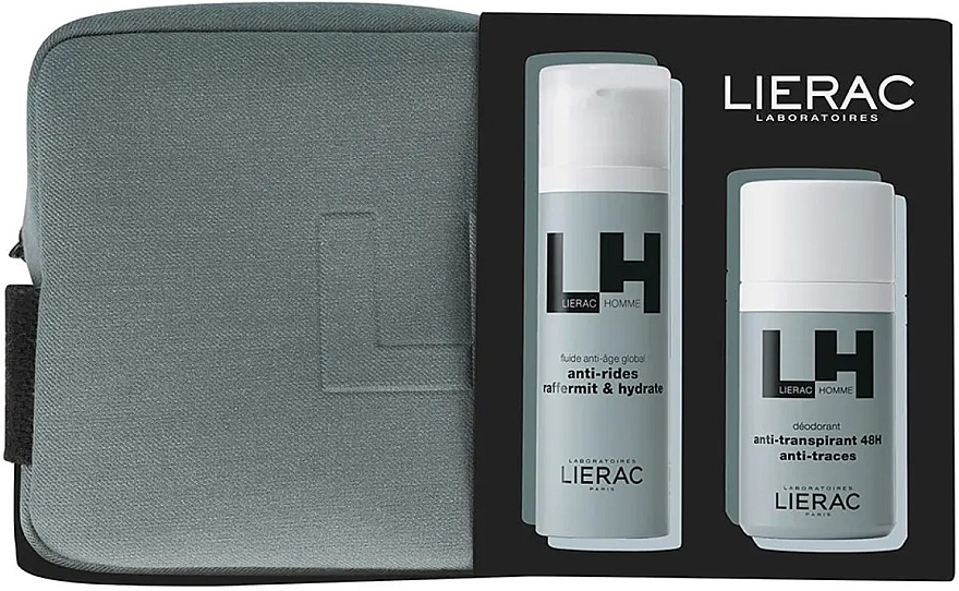 Набір - Lierac Homme (fluid/50ml + deo/50ml + bag/1pcs) — фото N1