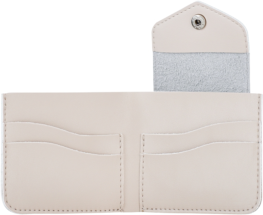 Гаманець бежевий у подарунковій коробці "Classy" - MAKEUP Bi-Fold Wallet Beige — фото N3