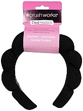 Парфумерія, косметика Обідок для волосся, чорний - Brushworks Black Cloud Headband