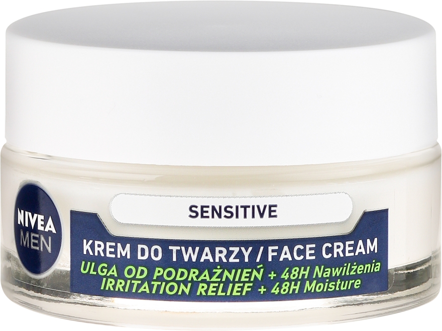 Интенсивно увлажняющий крем для мужчин для чувствительной кожи - NIVEA Intensively Moisturizing Cream Men Sensitive Skin — фото N2