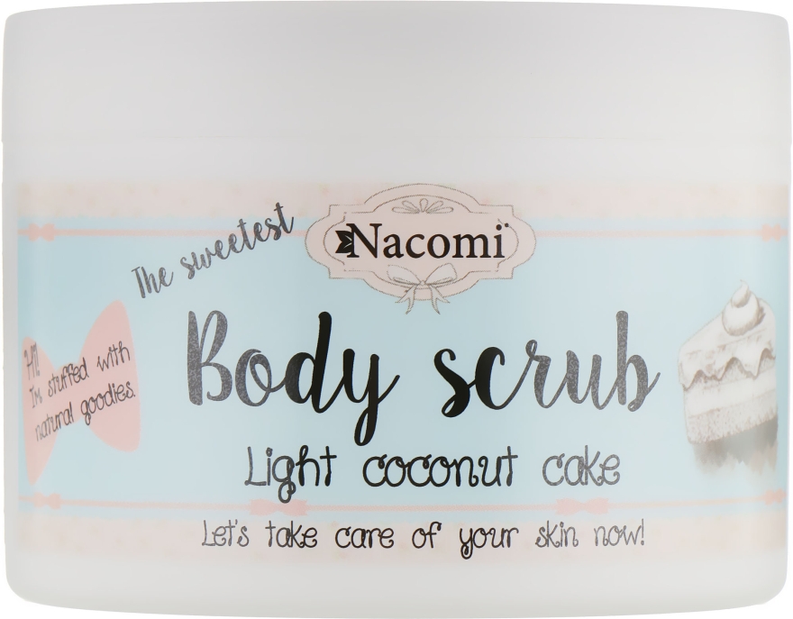 Органічний скраб для тіла, з кокосом - Nacomi Body Scrub — фото N2