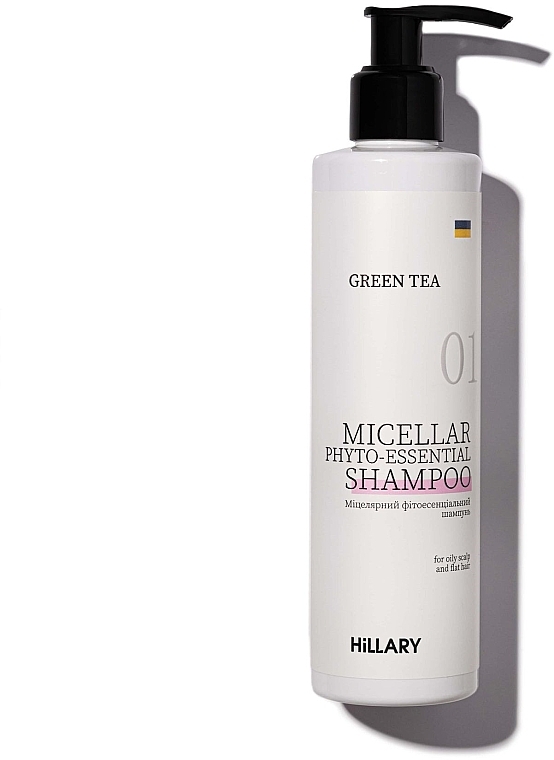 Набір для жирного типу волосся - Hillary Green Tea Phyto-essential (cond/250ml + shamp/250ml) — фото N2