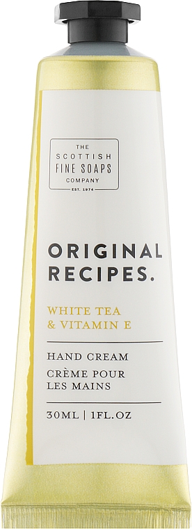 Крем для рук - Scottish Fine Soaps Original Recipes White Tea & Vitamin E Hand Cream