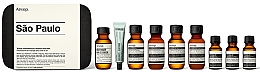 Духи, Парфюмерия, косметика Набор - Aesop Sao Paulo Travel Essentials Kit (shm/50ml + cond/50ml + sh/gel/50ml + balm/50ml + m/wash/50ml +t/paste/10ml + toner/15ml + serum/15ml)