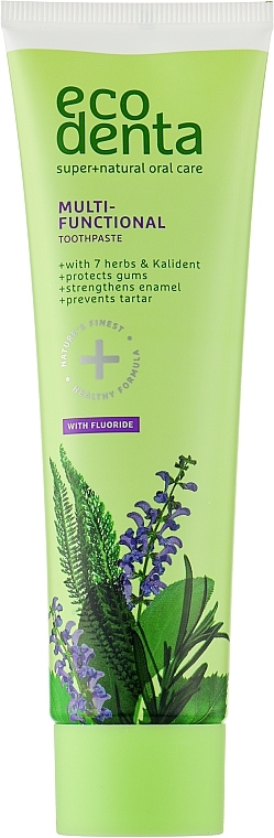 Многофункциональная зубная паста с экстрактом 7 трав - Ecodenta Multifunctional Herbal Toothpaste — фото N1