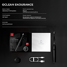 Электрическая зубная щетка Oclean Endurance Black, настенное крепление - Oclean Endurance Electric Toothbrush Black — фото N24