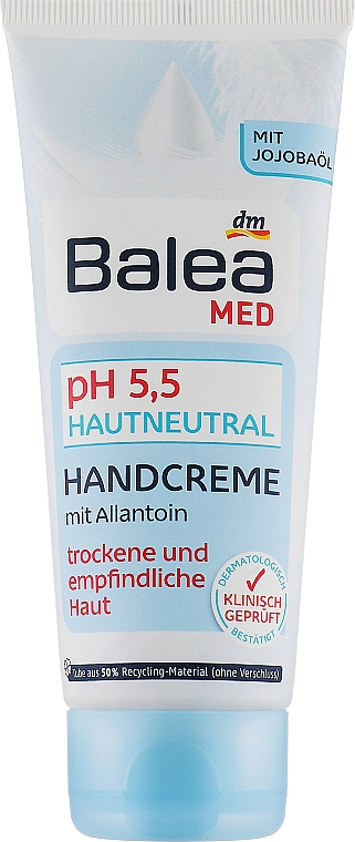 Крем для рук "Зволожувальний" - Balea Med Hand Cream pH 5,5 — фото N2