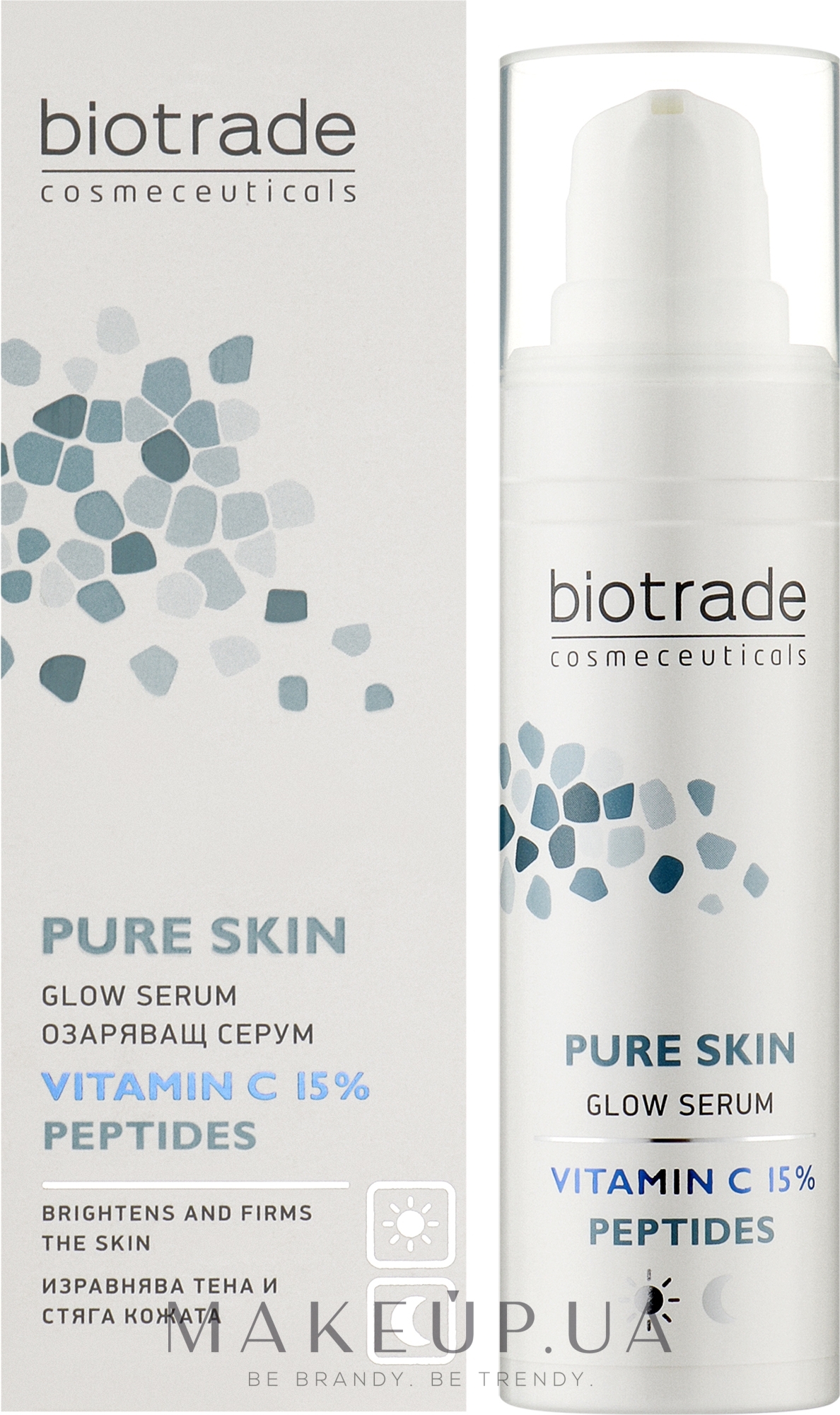 Сыворотка с витамином С 15% и пептидами для сияния кожи - Biotrade Pure Skin — фото 30ml