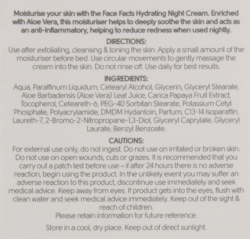 Ночной крем для лица - Face Facts Hydrating Night Cream — фото N3