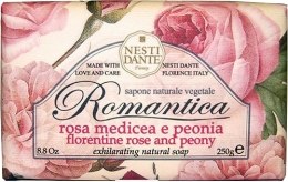 Духи, Парфюмерия, косметика Мыло "Флорентийская роза и пионы" - Nesti Dante Romantica Soap
