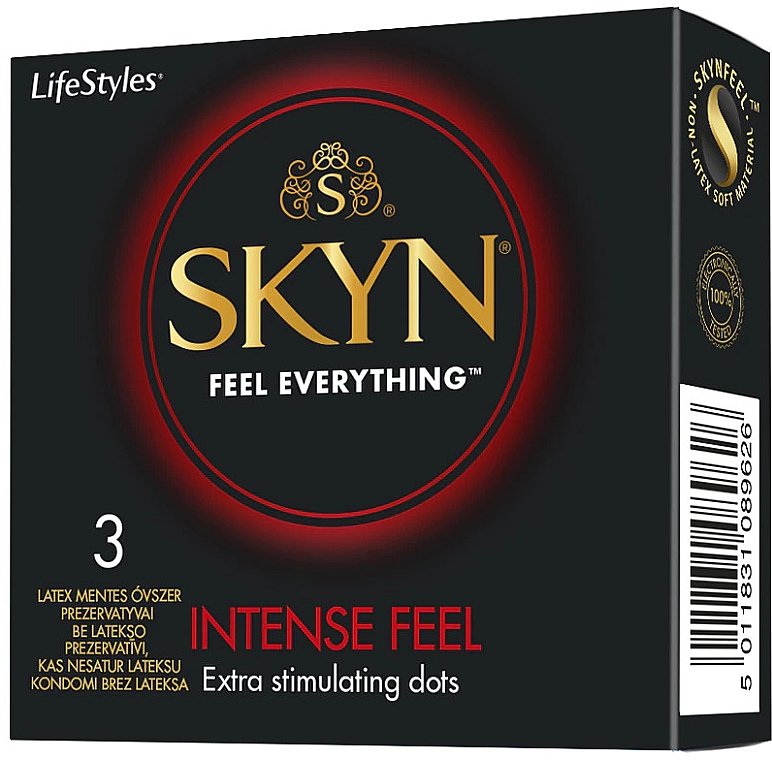 Презервативы безлатексные, 3 шт - Skyn Intense Feel — фото N1