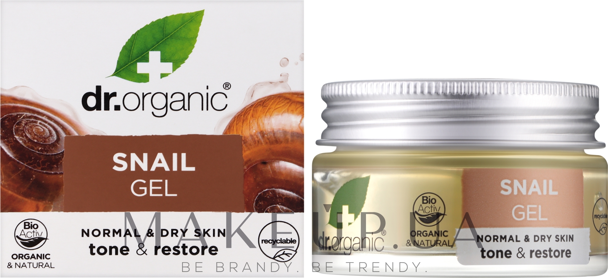 Гель для лица и тела с экстрактом секрета улитки - Dr. Organic Bioactive Skincare Snail Gel — фото 50ml