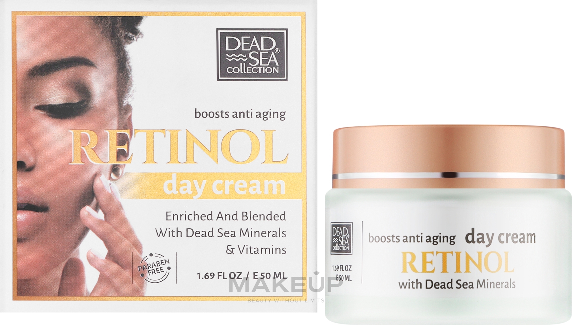Дневной антивозрастной крем для лица с ретинолом и минералами Мертвого моря - Dead Sea Collection Retinol Boosts Anti-Aging Day Cream — фото 50ml