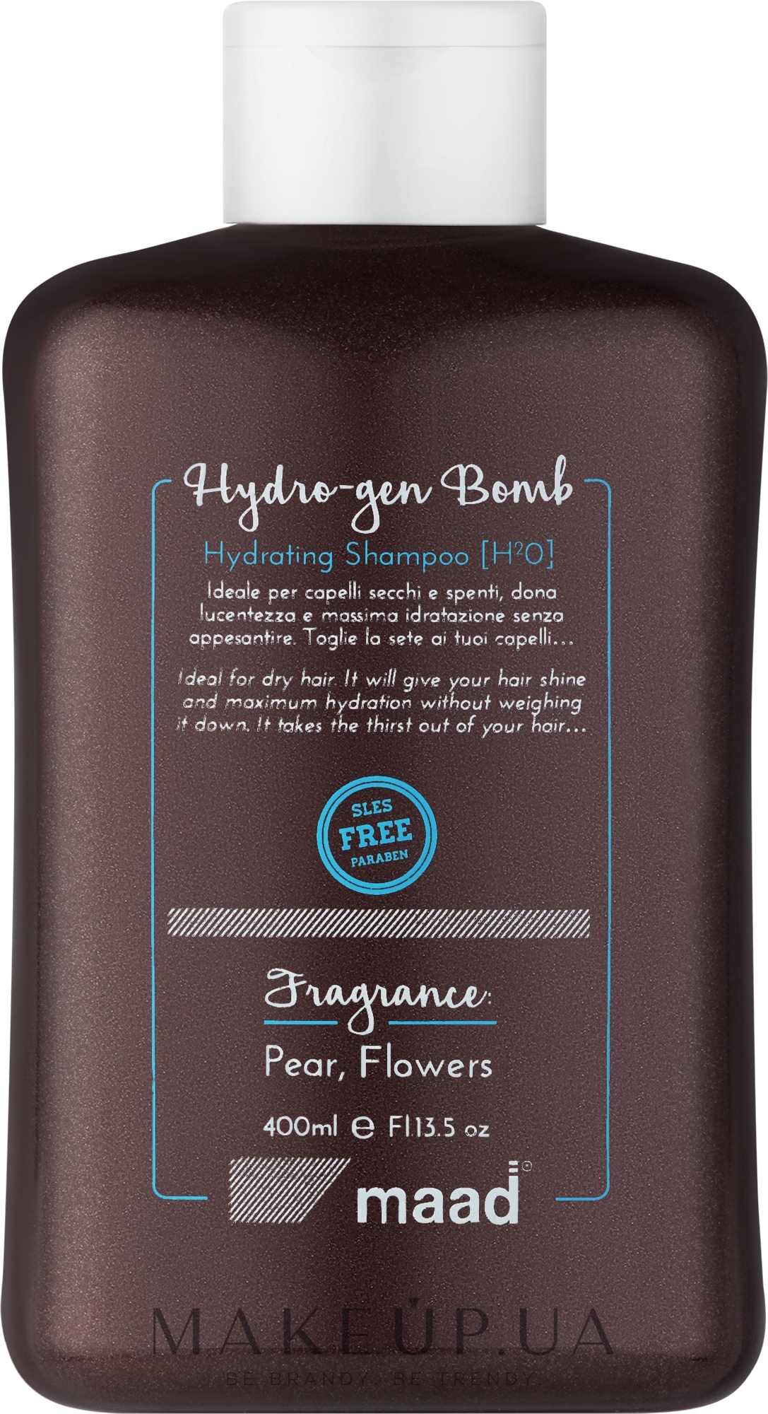 Шампунь для увлажнения волос - Maad Hydrogen Bomb Hydrating Shampoo — фото 400ml
