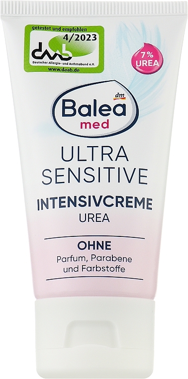 Інтенсивний крем для обличчя із сечовиною - Balea Med Ultra Sensitive Intensive Cream 7% Urea — фото N1