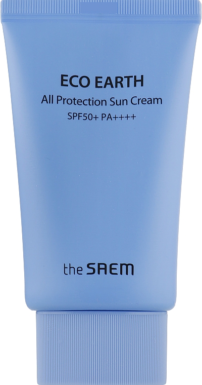 Солнцезащитный крем SPF50+ PA++++ - The Saem Eco Earth Power All Protection Sun Cream — фото N2