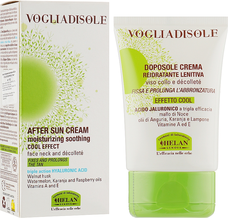 Увлажняющий крем для тела после загара - Helan Vogla Di Sole Moisturizing After Sun Cream — фото N2