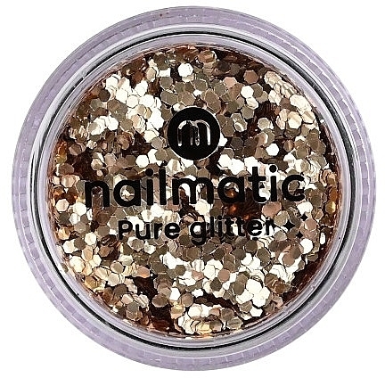Блестки для дизайна ногтей - Nailmatic Pure Glitter Large Gold Glitter — фото N1