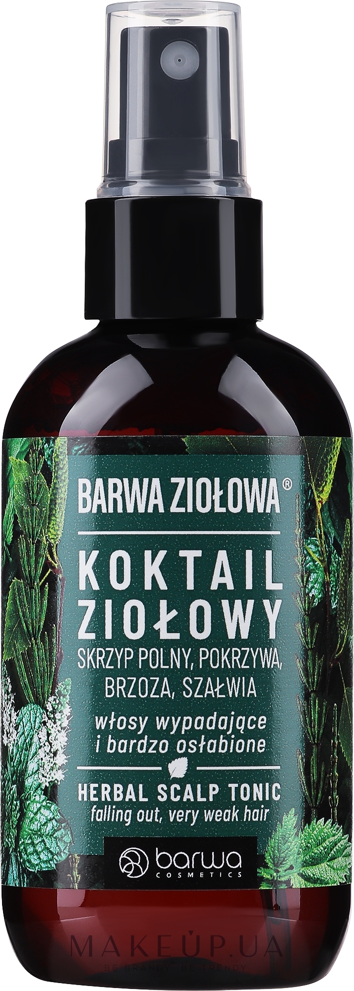 Травяной коктейль-спрей для ослабленных волос - Barwa Herbal Cocktail — фото 95ml