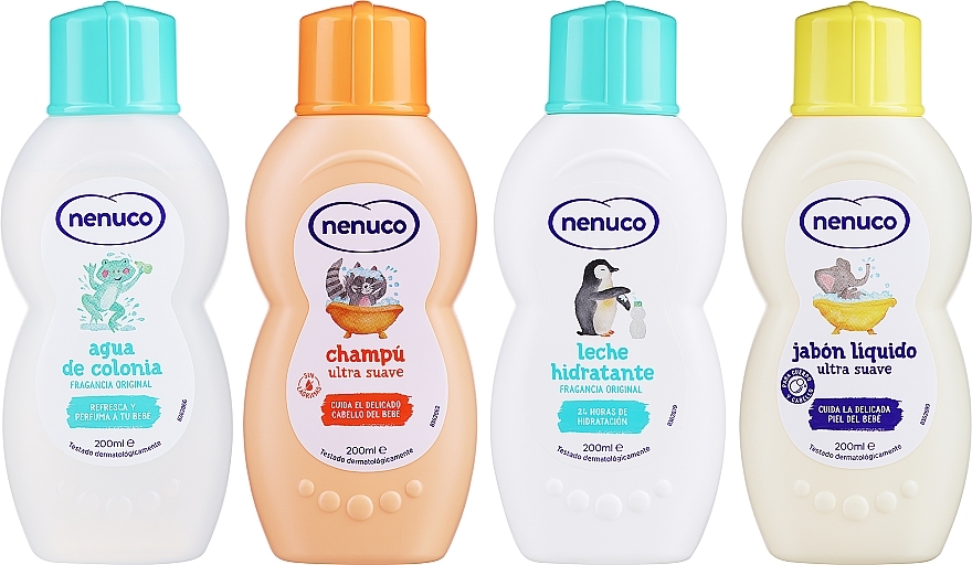 Nenuco Agua De Colonia - Набор (odc/200ml + soap/200ml + shampoo/200 + b/milk/200ml + bag) — фото N3