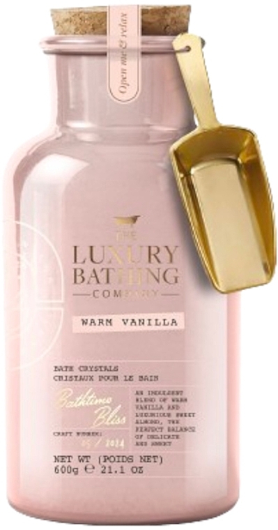 Соль для ванны - Grace Cole The Luxury Bathing Warm Vanilla Bath Crystals Bathtime Bliss — фото N1