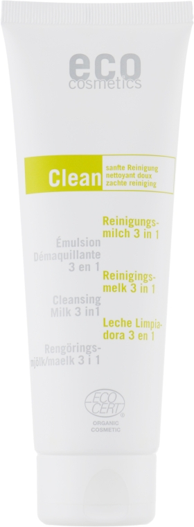 Молочко очищающее 3 в 1, зеленый чай и мирт - Eco Cosmetics — фото N1