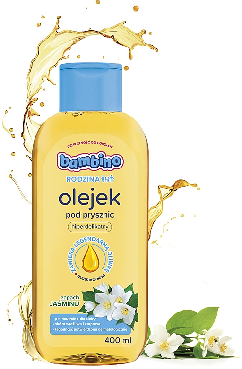 Олія для душу з ароматом жасмину - NIVEA Bambino Family Shower Oil — фото N4