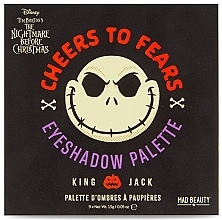 Палетка теней - Mad Beauty Disney Nightmare Before Christmas Jack Cheers To Fears Eyeshadow Palette — фото N1