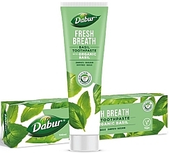 Зубная паста с органическим базиликом - Dabur Fresh Breath Basil Toothpaste — фото N1