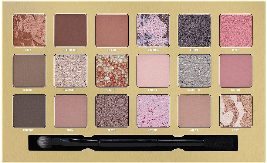 Палетка тіней - W7 My Atlantis Pressed Pigment Palette — фото N3