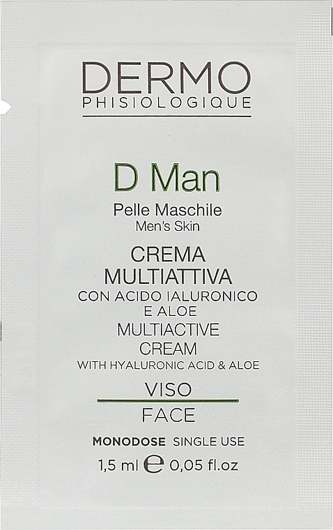 Чоловічий омолоджувальний крем для обличчя - Dermophisiologique D Man Crema Antiage Visco (пробник) — фото N1