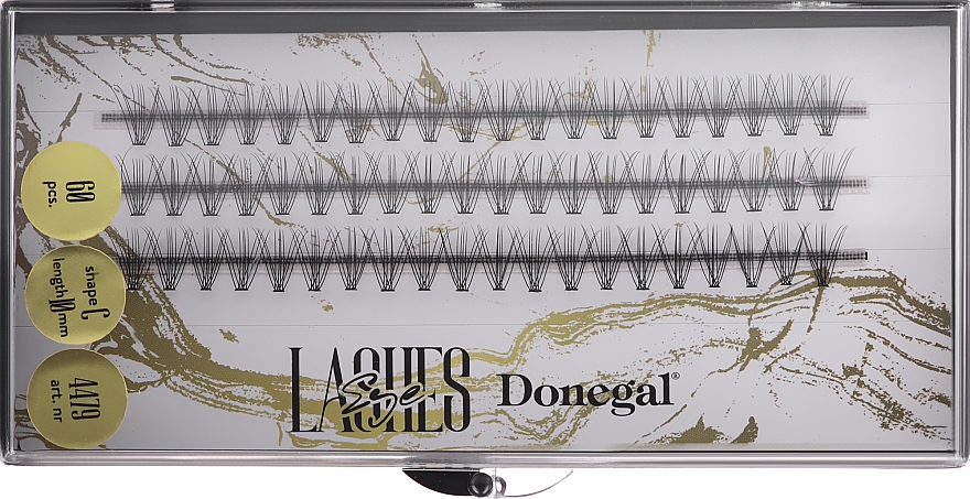 Накладні пучки вій 10 мм, 4479 - Donegal Eyelashes — фото N1