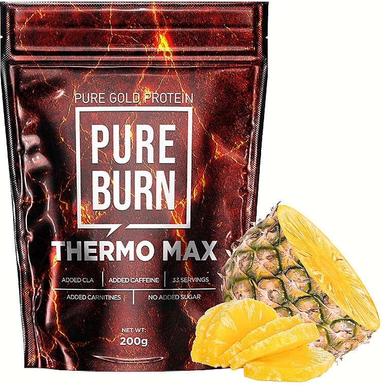 Диетическая добавка для контроля веса, ананас - PureGold Pure Burn Thermo Max Pineapple — фото N1