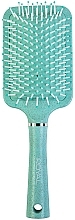 Щетка для волос, квадратная - Royal Cosmetics Wheat Straw Paddle Hairbrush Green — фото N1