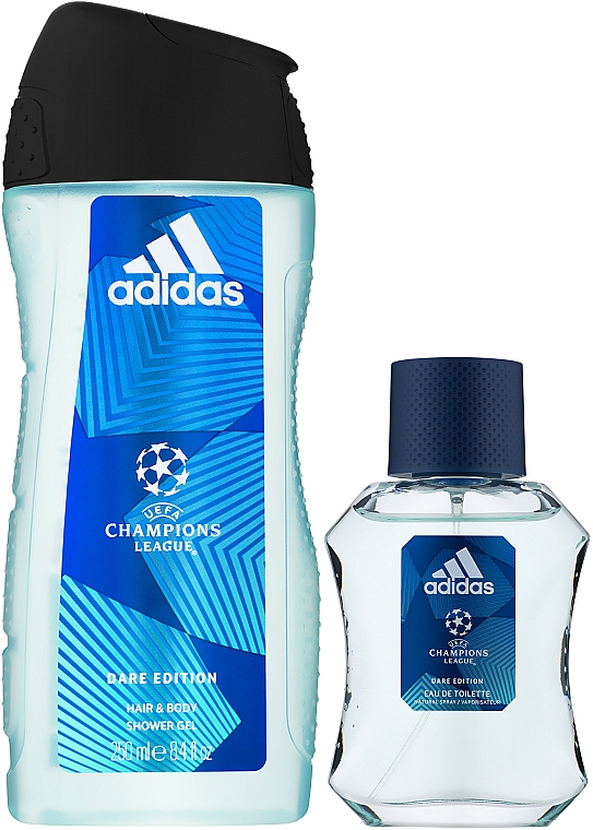 Adidas UEFA Champions League Dare Edition - Набор (edt/50ml + sh/gel/250ml)