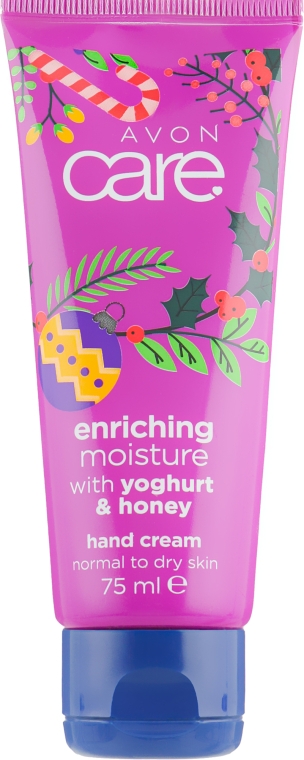 Восстанавливающий крем для рук с медом и йогуртом - Avon Care Enriching Moisture With Youghurt&Honey Hand Cream