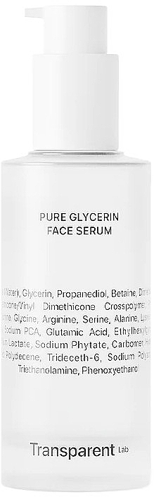 Зволожувальна сироватка для обличчя з гліцерином - Transparent Lab Pure Glycerin Face Serum — фото N1