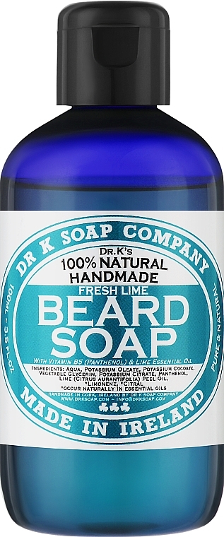 Шампунь для бороди "Свіжий лайм" - Dr K Soap Company Beard Soap Fresh Lime — фото N1