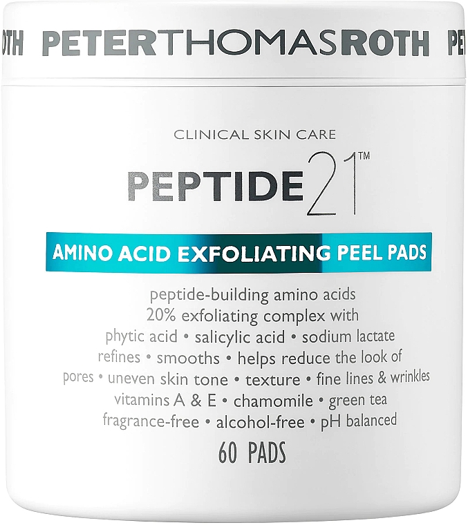 Отшелушивающие диски с аминокислотой - Peter Thomas Roth Peptide 21 Amino Acid Exfoliating Peel Pads — фото N1