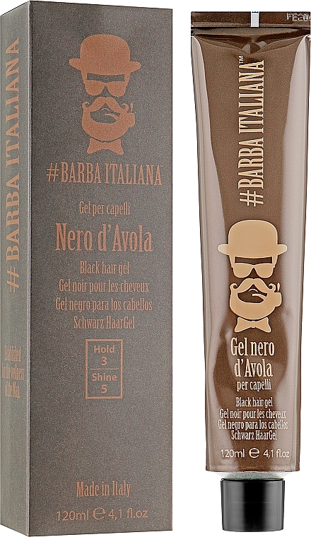 УЦЕНКА Черный гель для волос - Barba Italiana D'Avola * — фото N2