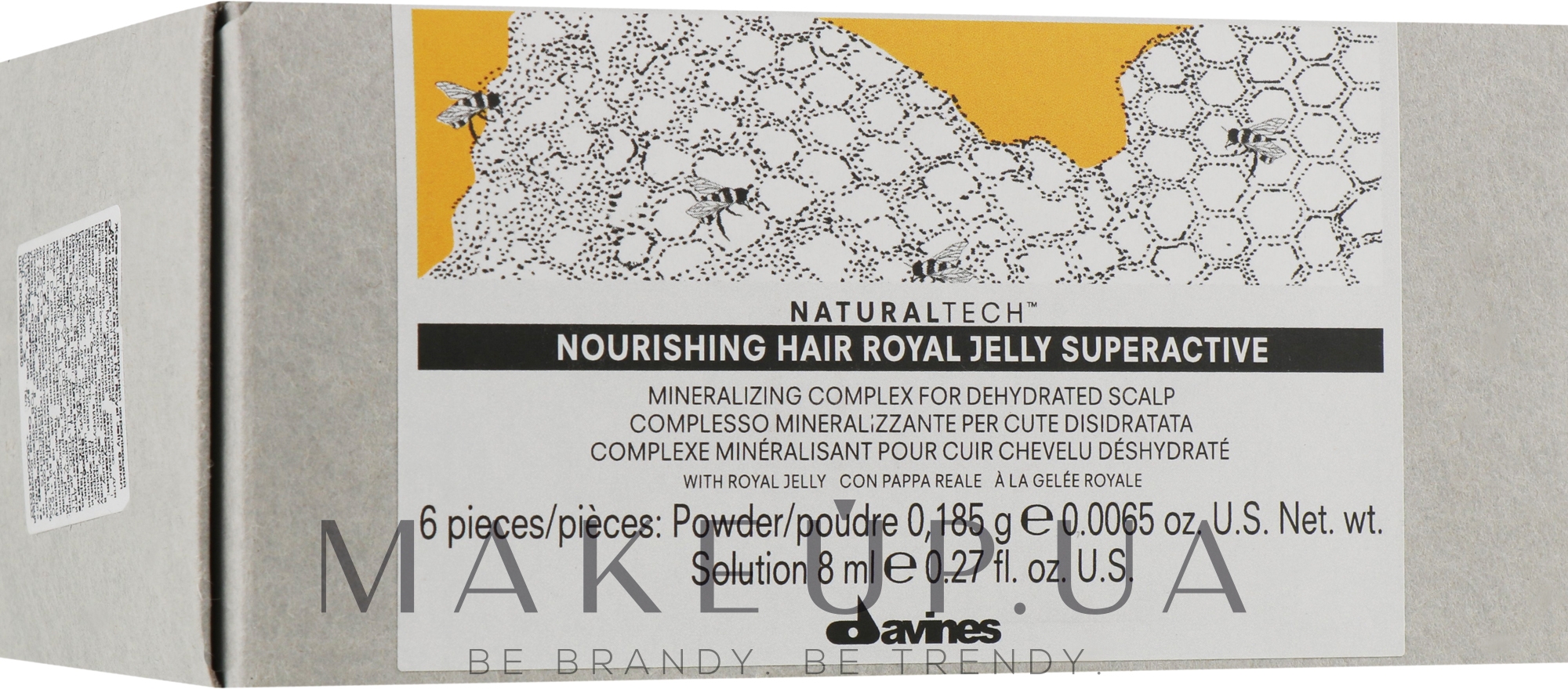 Королівське желе для волосся - Davines Hourishing 1+RJHP+2 — фото 6x8ml