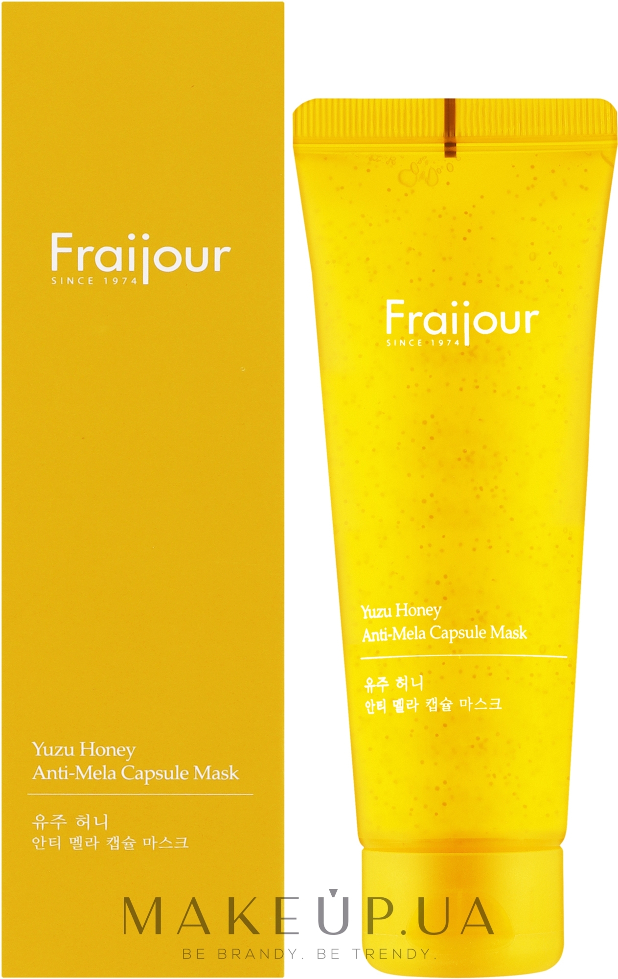 Освітлювальна капсульна незмивна маска для обличчя - Fraijour Yuzu Honey Anti-Mela Capsule Mask — фото 75ml