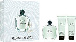 Парфумерія, косметика Giorgio Armani Acqua di Gioia - Набір (edp/100ml + b/lot/75ml + sh/gel/75ml)