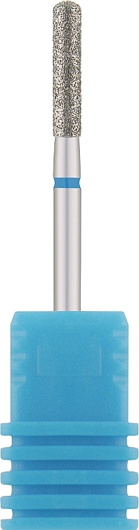 Фреза алмазна "Циліндр, напівсферичний кінець" 842 R23LB, діаметр 2,3 мм, синя - Nail Drill — фото N1