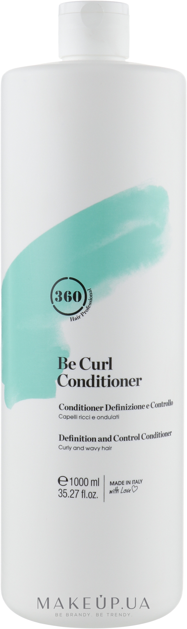 Дисциплинирующий кондиционер для кудрявых и волнистых волос - 360 Be Curl Conditioner — фото 1000ml