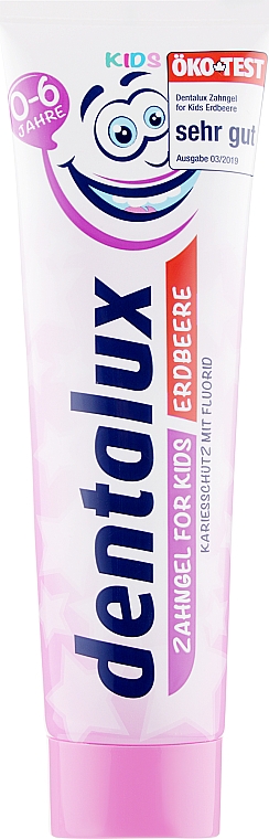 Дитяча зубна паста - Dentalux Kids Erdbeere Toothpaste — фото N1