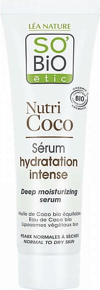 Увлажняющая сыворотка для лица - So'Bio Etic Nutri Coco Intensive Deep Moisturizing Serum — фото N1