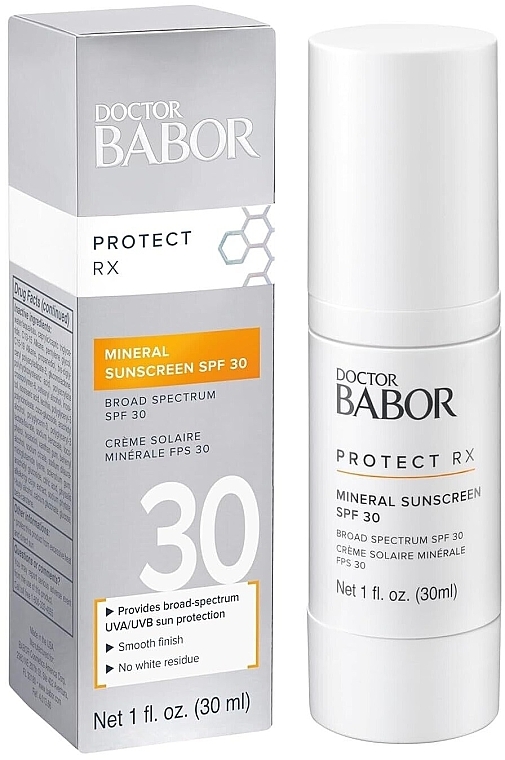 Сонцезахисний мінеральний крем - Babor Doctor Babor Protect RX Mineral Sunscreen SPF 30 — фото N1