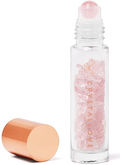 Бутылочка с кристаллами розового кварца, 10 мл - Crystallove — фото N1